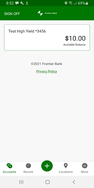 FrontierBank Business Screenshot 1