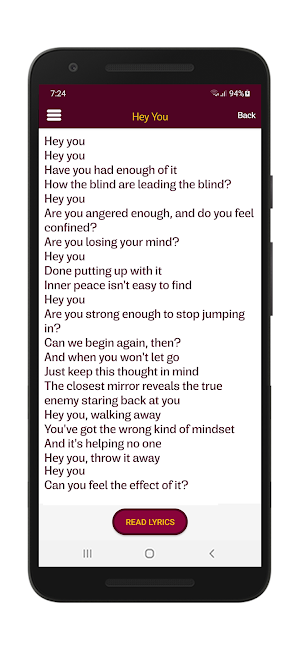 Disturbed Lyrics & Wallpapers Screenshot 3