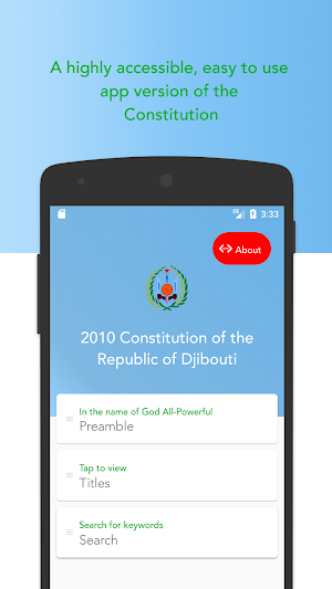 Djibouti Constitution 1992 (rev. 2010) Screenshot 0