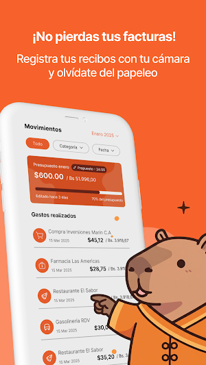 Finanzen - Control de Gastos Screenshot 2