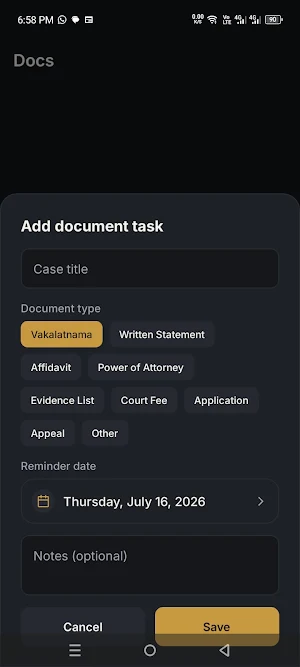 Digital Legal Dairy Screenshot 3
