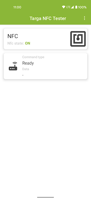 Targa NFC Tester Screenshot 2