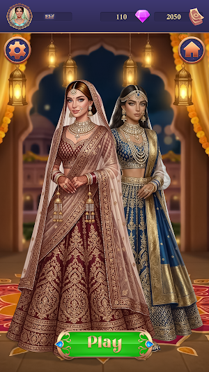 Indian Bride Fashion Dress up Screenshot 0