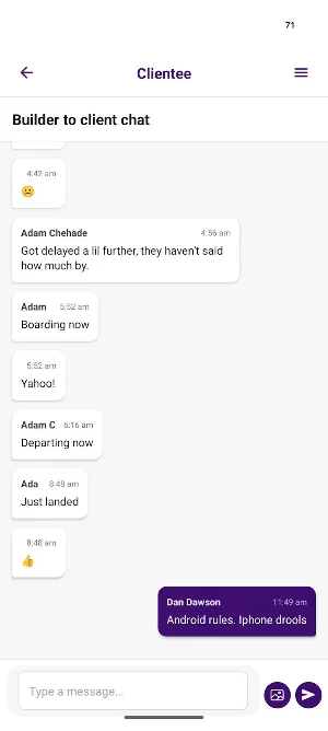 CLIENTee App Screenshot 1