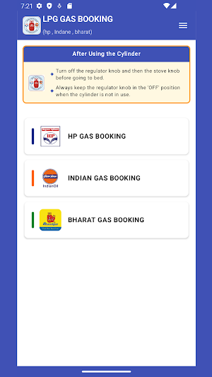 LPG Gas Booking App-HP, Indane Screenshot 3