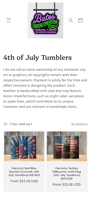 Bates Custom Creations LLC Screenshot 2
