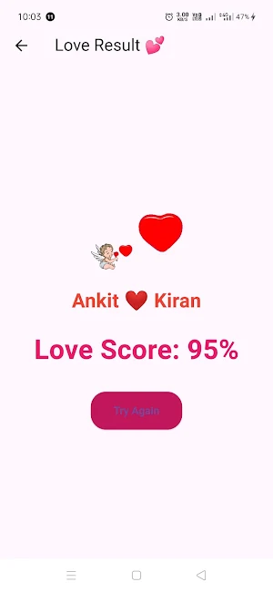 Love test calculator Screenshot 2