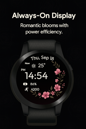 Floral Romance WatchFace Screenshot 3