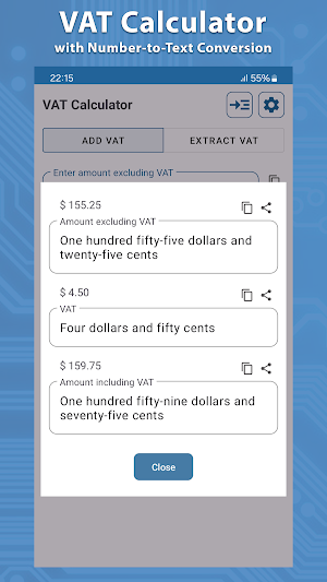 VAT Calculator Screenshot 3