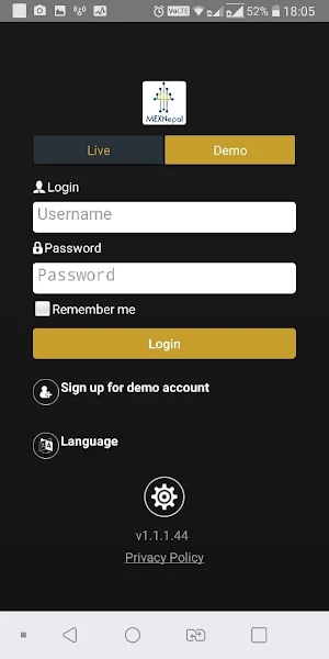 MEXN Option Trader Screenshot 0