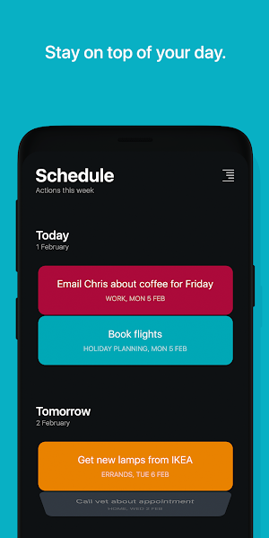 Actions by Moleskine Screenshot 1