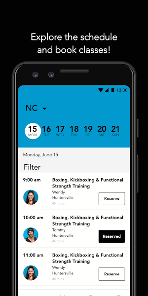 RockBox Fitness Member App Screenshot 2
