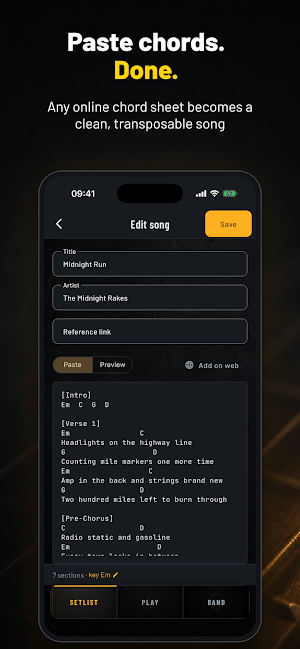 BandSync: Chords & Setlists Screenshot 2