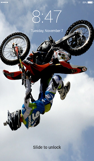 Motocross Lock Screen Screenshot 2