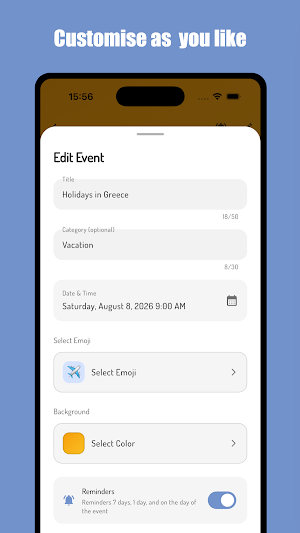 TickTickDay - Countdown Screenshot 1