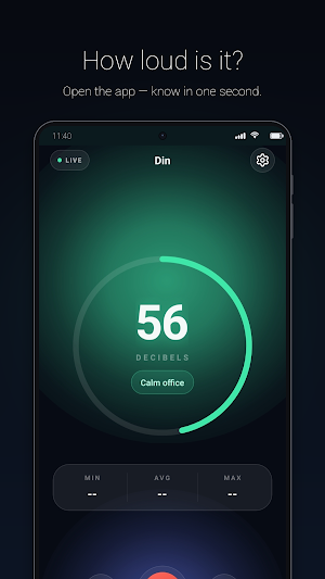 Din: Decibel & Sound Meter Screenshot 0