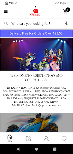 robotic toys and collectibles Screenshot 0