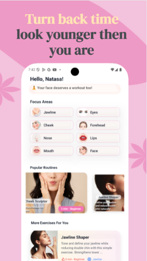 GlowFace: Face Yoga Beauty Screenshot 0