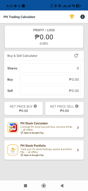 PH Trading Calculator Screenshot 1