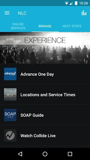 Next Level Church App Screenshot 1