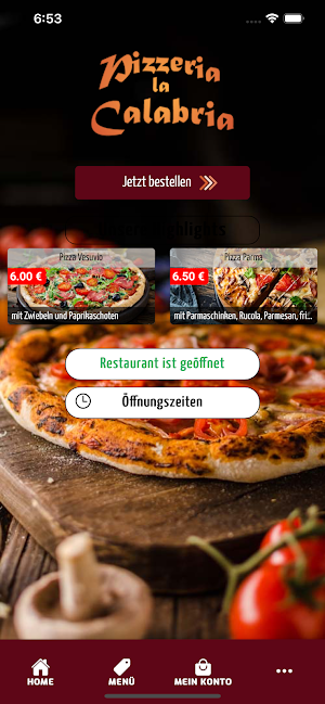 Pizzeria La Calabria Würselen Screenshot 0