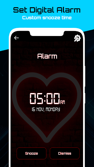 Digital Clock Lock Screen Screenshot 3