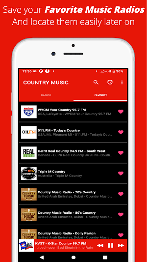 Country Music Radios Screenshot 2