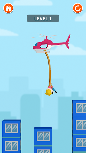 Rope Copter -新感覚ロープパズル- Screenshot 1