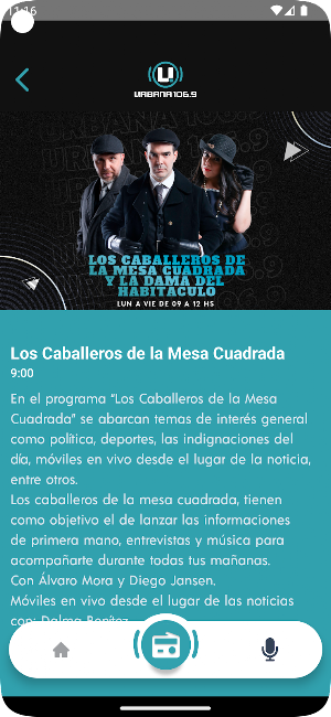 Radio Urbana FM. Screenshot 2