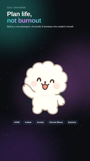 Coji: ADHD & Energy Toolkit Screenshot 0