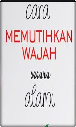 Cara Memutihkan Wajah Cepat Screenshot 2