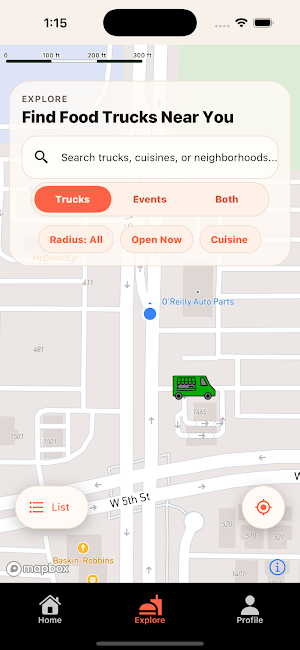 FTF: Food Truck Finder Screenshot 1