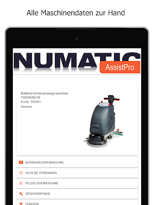 Numatic AssistPro CH Screenshot 1