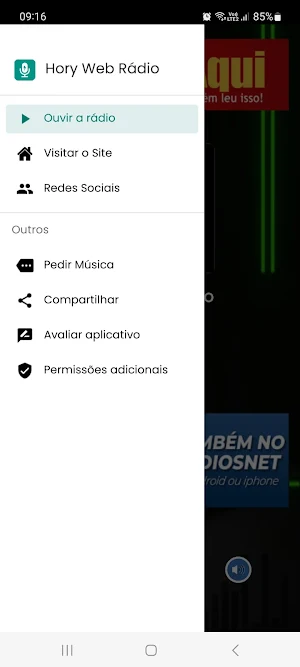 Hory Web Rádio Screenshot 2