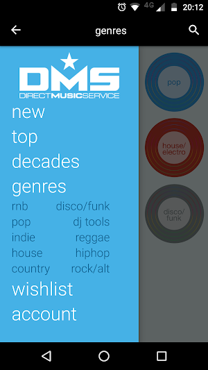 Direct Music Service Screenshot 1