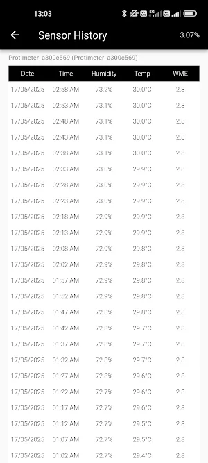 Protimeter BLE Screenshot 3