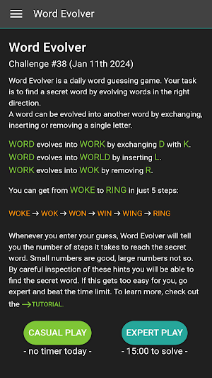 Word Evolver Screenshot 3