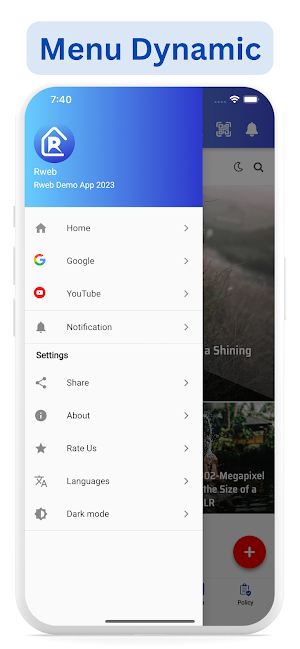 Rweb to app - With Admin Panel Screenshot 2