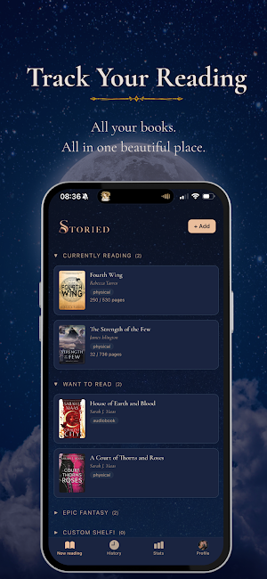 Storied: Book Reading Tracker Screenshot 0