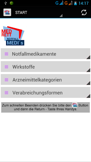 Notfallmedikamente-MedRett Screenshot 0