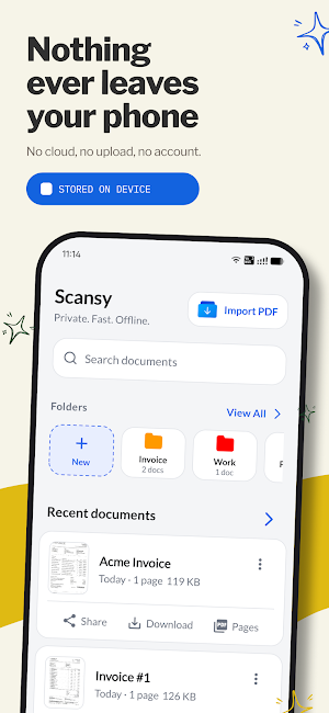 Scansy: PDF Document Scanner Screenshot 1