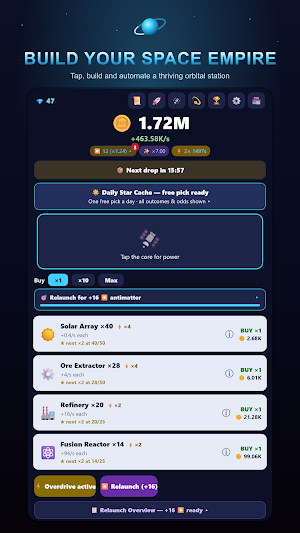Idle Space Station Tycoon Game Screenshot 0