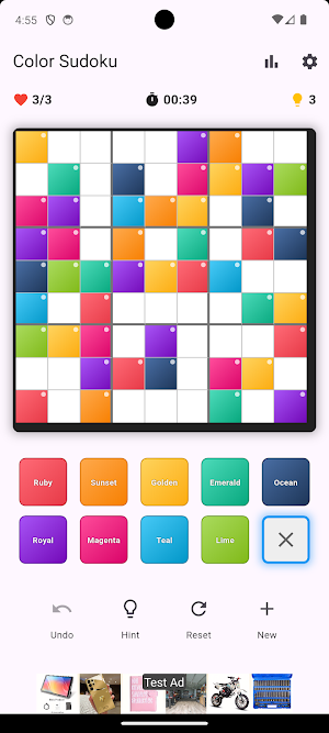 PG Color Sudoku Screenshot 3