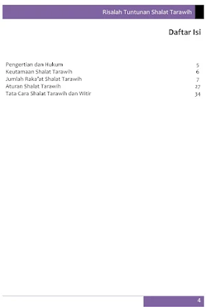 Risalah Tuntunan Salat Tarawih Screenshot 1