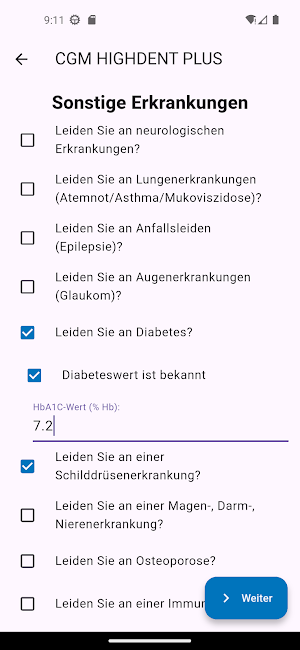 CGM HDP Anamnese App Screenshot 3