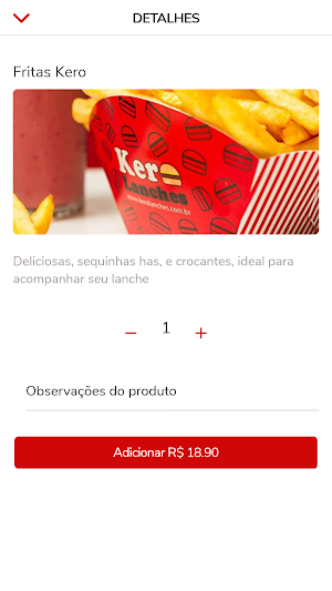 Kero Lanches Screenshot 1