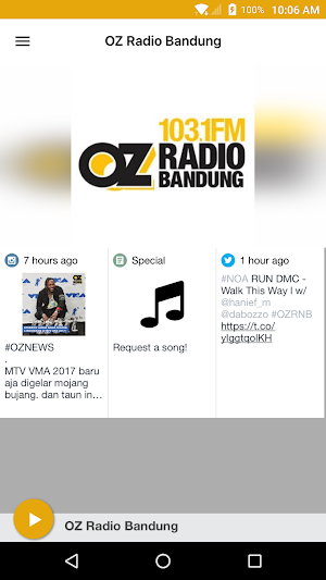 OZ Radio Bandung Screenshot 0