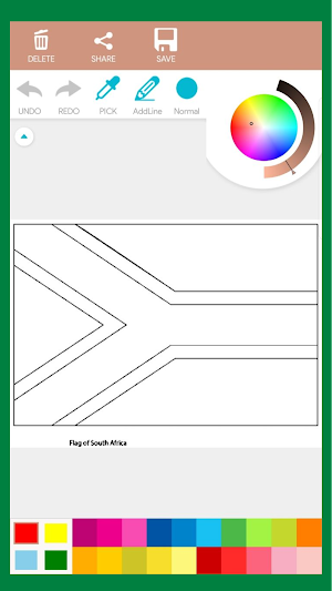 African Flags Coloring Book Screenshot 1