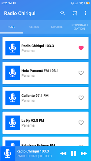Radio Chiriqui 103.3 fm Panama Screenshot 0