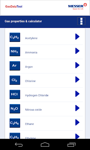 Gas properties & conversion Screenshot 0